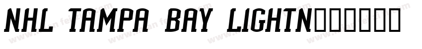 NHL Tampa Bay Lightn字体转换